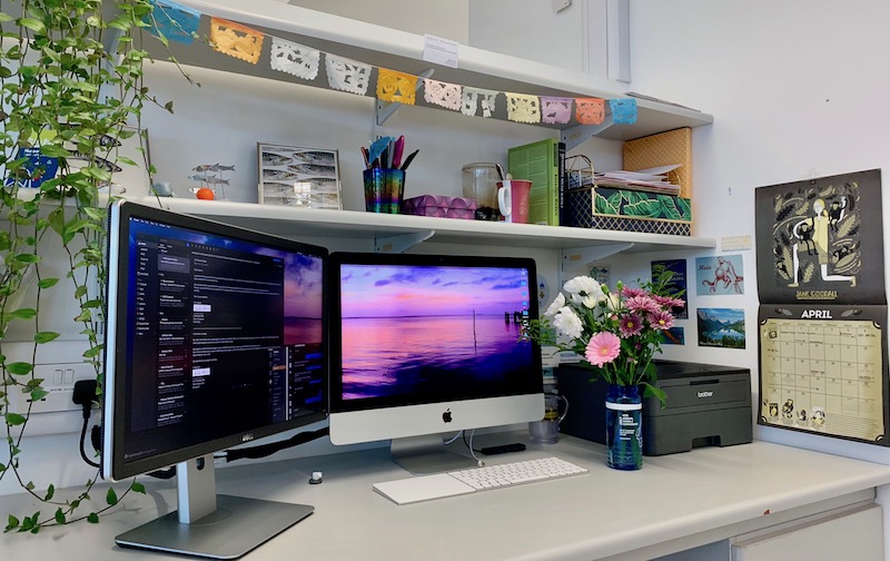 My updated desk layout