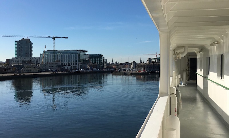 View of Cork off of the port side of the RV Celtic Explorer