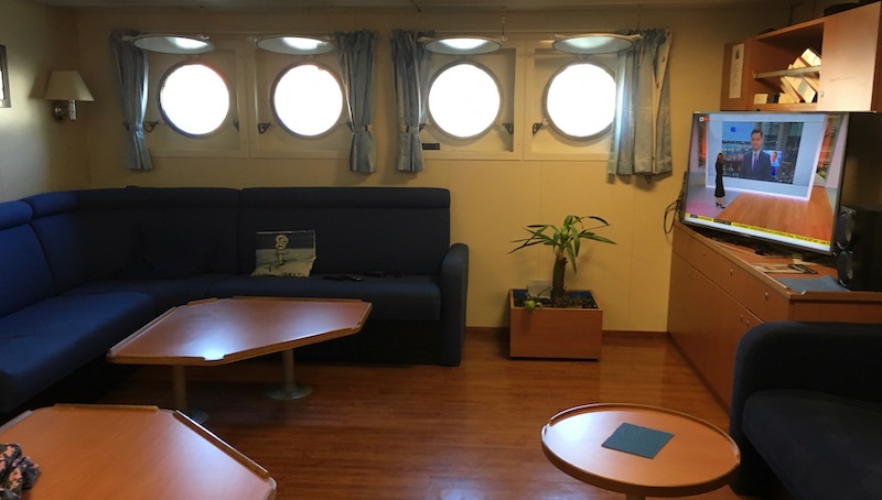 Lounge/tv room on the Explorer